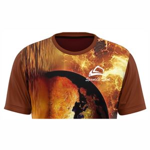 Chemises de sublimation unisexes 100% polyester t-shirts surdimensionnés en vrac - Product Image 3