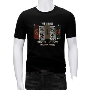 T-shirt d'été pour homme de qualité supérieure, à manches courtes, en jersey respirant, écologique, anti-plis, 100 % coton, broderie personnalisée - Product Image 2