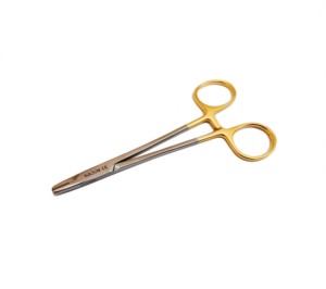 Porte-aiguille Derf TC avec insert en carbure de tungstène, instrument chirurgical pour les procédures ophtalmiques et de microchirurgie - Product Image 3
