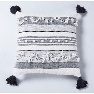 Modern Handwoven Christmas Cushion Cover with Cotton & Polyester Embroidery Patchwork Design Best Price Online in India - Product Image 3