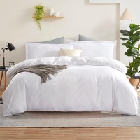 Parure de lit de luxe pour lit double, 100% coton biologique certifié GOTS, taille King, logo personnalisé, professionnel, élégant