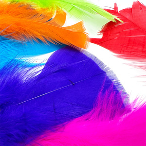 ขนไก่งวงสำหรับงานฝีมือ 320 ชิ้น ขนาด 10 ซม. ย้อมสี ปลอดสารพิษ สีสันสดใส มีสีตามสั่ง คุณภาพเยี่ยม - Product Image 3