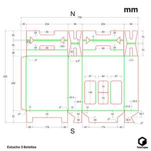 Self-Assembly White Cardboard Gift <b>Box</b> for 3 Bordeaux/Burgundy Wine Bottles No Ribbon Required-for <b>Presenting</b> Handmade Gifts - Product Image 6