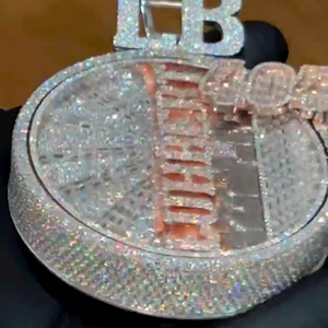 เครื่องประดับโซ่ใหม่จี้และเสน่ห์เงินที่กำหนดเองจี้เพชรเย็นออกพร้อมสีขาวยูนิเซ็กซ์สไตล์ฮิปฮอป - Product Image 3