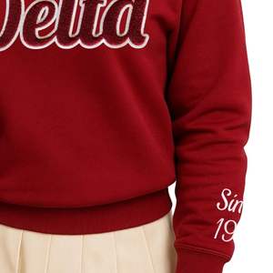Delta desde 1913 Chenille Sudadera de cuello redondo Premium Fleece Sorority Apparel Greek DST Classic Heritage Top - Product Image 4