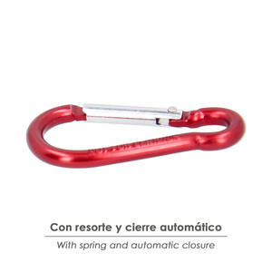 Moschettone in Alluminio per Vigili del Fuoco, Colori Assortiti, 60 mm, per Chiavi - Product Image 3