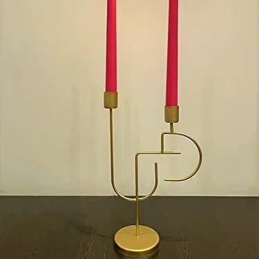 Suporte de vela, candelabros suporte de velas para bancada de bronze