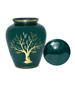 Urnes souvenir arbre de vie (arbre de vie_urne adulte _ vert foncé) - Product Image 1