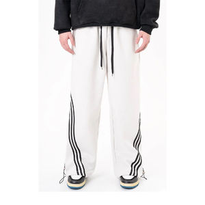 Wide Leg <b>Trousers</b> Straight Curved Striped Sweat <b>Trousers</b> Oversized Baggy Flared Oversized Sets Formal <b>Men</b> <b>Trousers</b> - Product Image 4