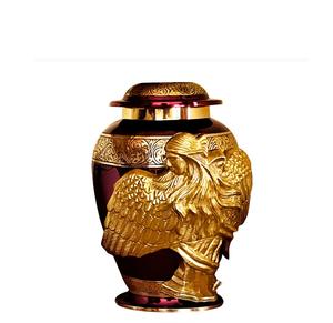 Brass Angel Urn for Ashes Red Urn for Human Angel of Comfort Urn for Adult Ashes Aluminium <b>funeral</b> <b>supplies</b> urns for human - Product Image 4
