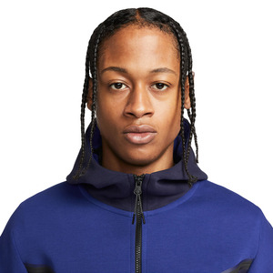 Service OME Survêtements pour hommes à fermeture éclair Couleur bleu marine avec sweat à capuche Survêtement d'hiver chaud pour hommes adultes avec taille personnalisée - Product Image 5