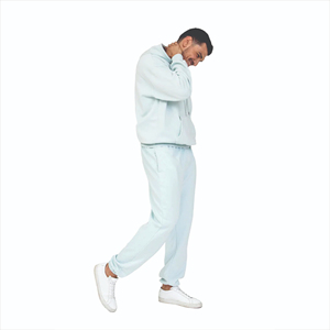 Survêtement unisexe personnalisé surdimensionné et lourd Survêtements décontractés en molleton lourd pour hommes avec logo personnalisé poids lourd - Product Image 6