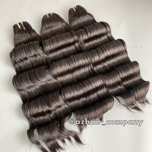 Cabello Humano Vietnamita Virgen Sin Procesar, Grado Remy, Trama con Cutícula Alineada, Suave, Liso, Ondulado Natural/Rizado, 100g, Máquina - Product Image 3