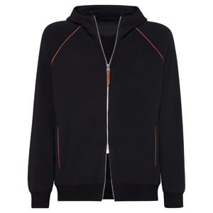 Alta calidad 100% algodón polar pesado doble cremallera Streetwear sudaderas con capucha ajustadas regulares sudaderas con cremallera personalizadas hombres - Product Image 3