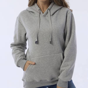 Sweat-shirt à capuche oversize pour femme, mode d'hiver, écologique, coupe ample, lourd, doublé de fourrure, 100% coton, impression personnalisée sur le devant - Product Image 3