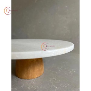 Wooden and Marble <b>Cakes</b> <b>Stand</b> Manufacturer Wholesaler <b>Cake</b> <b>Cake</b> <b>Stand</b> Home & Decoration Flower Decor Romantic Theme <b>Cake</b> Display - Product Image 4