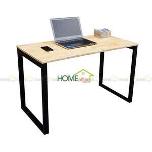 BNVCN78001 - Table en bois de caoutchouc au design minimaliste avec pieds en fer 25x50cm, assemblée pour un dimensionsnement de 120x60x75cm - Product Image 5