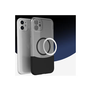 Funda Magnética de Silicona Negra Antigolpes Compatible con MagSafe para iPhone 11, con Doble Cubierta y Acabado Especial para ATA 13 Pro Max - Product Image 4