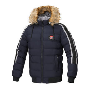 Chaqueta de piel acolchada con capucha de piel de mujer de último estilo de alta calidad con capucha Chaqueta larga acolchada cálida - Product Image 6