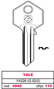 Chiave Asc Ya226 (g.Vac 2) Yale - Product Image 1