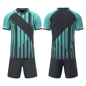 Ropa deportiva, uniformes de fútbol para hombres, camiseta de fútbol personalizada, uniforme de fútbol de tela de poliéster de manga corta para entrenamiento - Product Image 2
