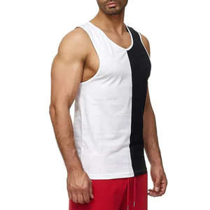 Débardeur maille séchage rapide logo OEM débardeur en coton uni musculation personnalisé Fitness Stringer Gym Sport débardeur pour hommes - Product Image 3