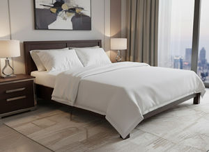 Cama de plataforma de madera maciza de cáscara moderna de tamaño completo personalizable para uso doméstico precio de fábrica hecho en Vietnam para uso en dormitorio - Product Image 4