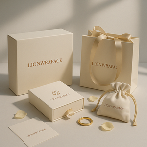 Lionwrapack OEM, бумажный картонный ящик, коробка для упаковки ювелирных изделий, подарочные коробки, ожерелье, серьги, браслет, кольцо, шкатулка для ювелирных изделий - Product Image 1