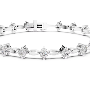 Hearth & Gem Mossanite 925 Bracelet d'énergie de guérison avec pierres naturelles Bijoux de pleine conscience et de bien-être - Product Image 1