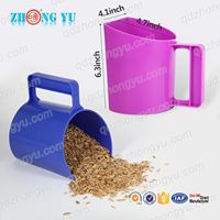Pelle à alimenter les chevaux en plastique durable, personnalisable, multicolore, pour produits équestres, pelle à nourriture pour animaux