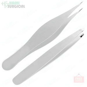Pince à épiler professionnelle Hasni Surgical pour extensions de cils, nouvelle version, pointe nano, motif cœur, 75 degrés, pointe fine, en acier inoxydable - Product Image 4