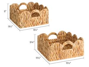 Mayorista Cesta de algas marinas Minimalista Moderna Cesta de almacenamiento de jacinto de agua con asa Tejida a mano por el fabricante vietnamita - Product Image 4