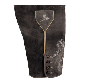 High Quality Custom Logo Design Bavarian Goat Suede <b>Leather</b> Pant Men High Street Style German Bavarian Lederhosen <b>Shorts</b> - Product Image 2