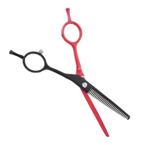 Ciseaux de coiffeur professionnels en acier inoxydable Ciseaux de coupe de cheveux à lame droite de haute qualité Outil de beauté à pointe pointue - Product Image 4
