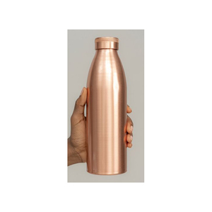 Accessoires de vaisselle en gros : Bouteille d'eau en cuivre martelé couleur marron, faite à la main, à bas prix - Product Image 6