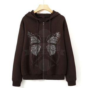 Sudaderas con Capucha Personalizadas de Invierno con Pedrería, Servicio OEM Disponible, Sudadera con Capucha a la Moda para Fiestas - Product Image 1