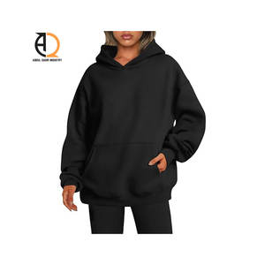Sudadera con Capucha Extra Grande de Felpa para Mujer, Talla Grande - Product Image 3