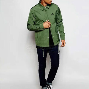 Veste de sport imperméable et respirante en nylon et polyester pour hommes, service OEM en gros, logo personnalisé, hiver, extérieur, enduite - Product Image 3