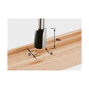 Fraise à queue ronde Festool à pointe en carbure HW S8 R5 - Product Image 1