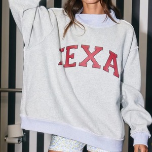 Minimalist Womens Long Oversized Mock Neck Sweatshirt Cotton Fleece Pullover Cozy Soft Fashion Streetwear Casual <b>Winter</b> <b>Top</b> - Product Image 6