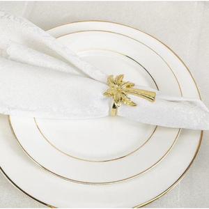 Nuevo diseño moderno en forma de corazón madre de perla servilleteros hechos de Metal con servilletero de fregona para accesorios de mesa de Ramadán - Product Image 4