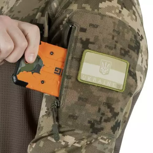 T-shirt à manches longues pour homme, tissu polyester respirant, anti-UV, séchage rapide, construction renforcée, LACERTA CAMO, en stock, UA - Product Image 5
