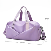 Tas Ransel Gym Ramah Lingkungan Berkualitas Tinggi dari Bahan Nylon, Dapat Dikustomisasi dengan Logo, Kantong Basah, Kapasitas 30-40L untuk Aktivitas Luar Ruangan dan Sepatu