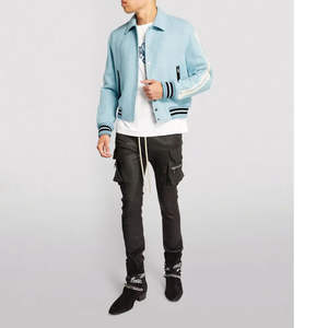 OEM <b>Mens</b> <b>Jackets</b> High Quality Custom <b>Corduroy</b> Fabric Keep Warm Bomber Letterman Baseball <b>Jacket</b> for <b>Men</b> - Product Image 5