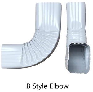 . 019 Épaisseur <span class=keywords><strong>Coude</strong></span> à <span class=keywords><strong>90</strong></span> degrés Style B Gouttière de descente en aluminium - Product Image 4