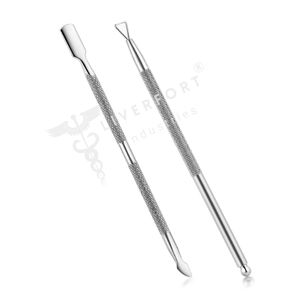 Nouvelle tendance 3 pièces ensemble ongles cuticule poussoir ongles poussoir en acier inoxydable nettoyage Gadgets cuticule poussoir grattoir cuticule décapant cuillère - Product Image 6