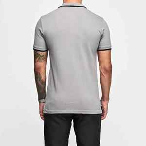 Classique Hommes Polo T-shirts Respirant Coton Tissu À Manches Courtes Casual D'été Style OEM Logo Personnalisé Fournisseur En Vrac - Product Image 2