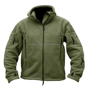 Unique Design Men's Full Sleeve <b>Fleece</b> <b>Jacket</b> with <b>hood</b> Lightweight Warm Outerwear winter season front Logo Position - Product Image 6