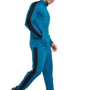 Ropa de entrenamiento de alta exigencia, venta al por mayor, traje de sudor con cremallera para hombre, diseño de logotipo personalizado sostenible, traje de sudor transpirable con cremallera para hombre - Product Image 1