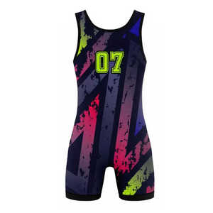 Singlets de lutte respirants sur mesure Singlets de lutte en matériau durable à bas prix Singlets pour hommes - Product Image 4